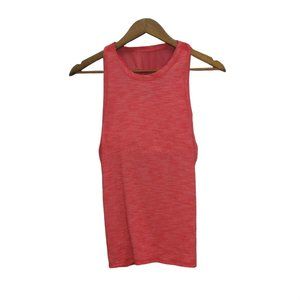 Lululemon Mauve Tank Top With Built-In Cross Back Bra Size 6